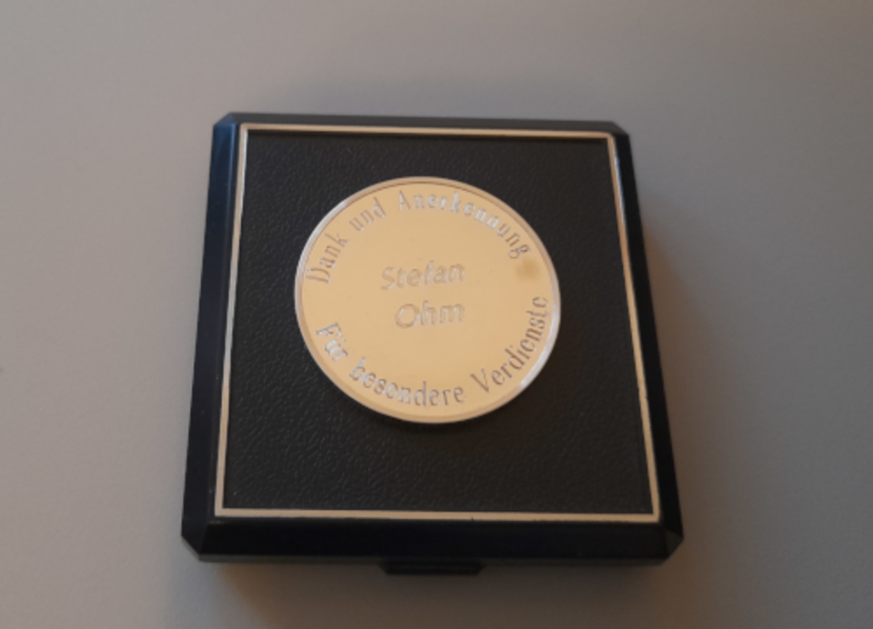 Medaille Stefan Ohm Kreisverband Lörrach